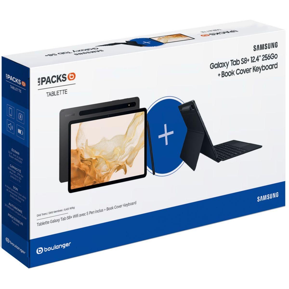 Samsung Tablette Android Pack Galaxy Tab S8  Wifi 256Go Keyboard pas ...