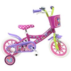 Disney Minnie Vélo  12  Licence  Minnie  pour enfant de 3 à 5 ans avec stabilisateurs à molettes