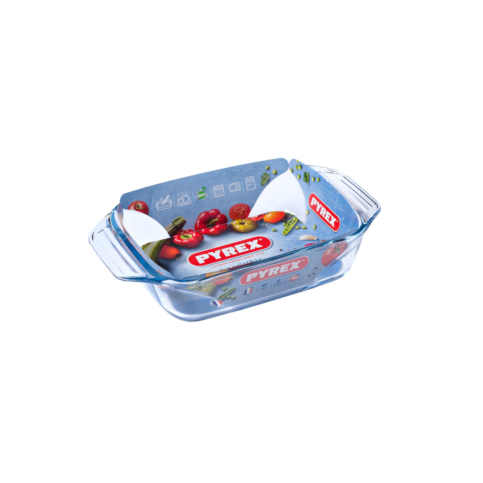 Lot de 3 plats à four PYREX® rectangulaires en verre, Irresistible