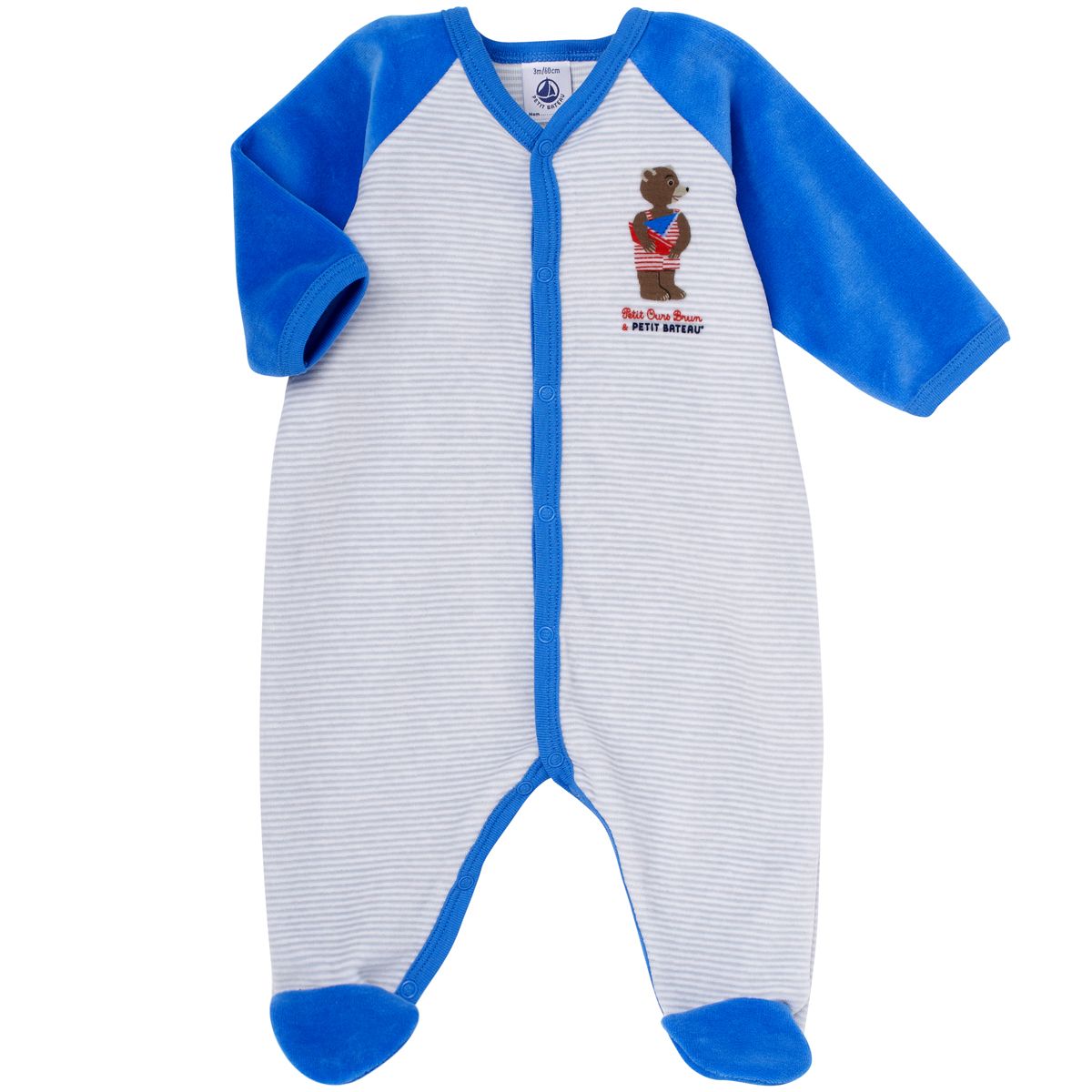 Petit Bateau Pyjama Velours Bebe Garcon Pas Cher A Prix Auchan