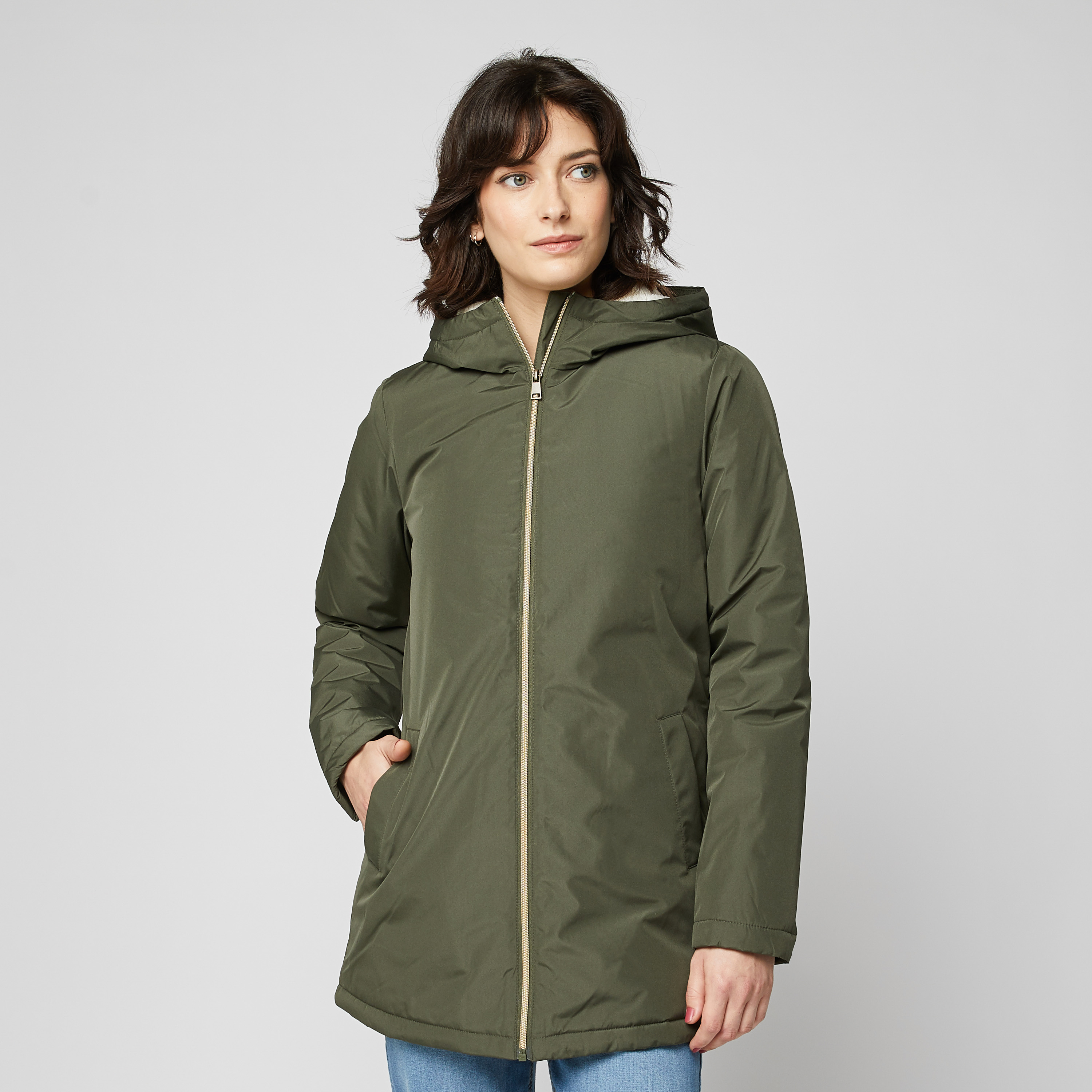 Parka doublée sherpa femme new arrivals