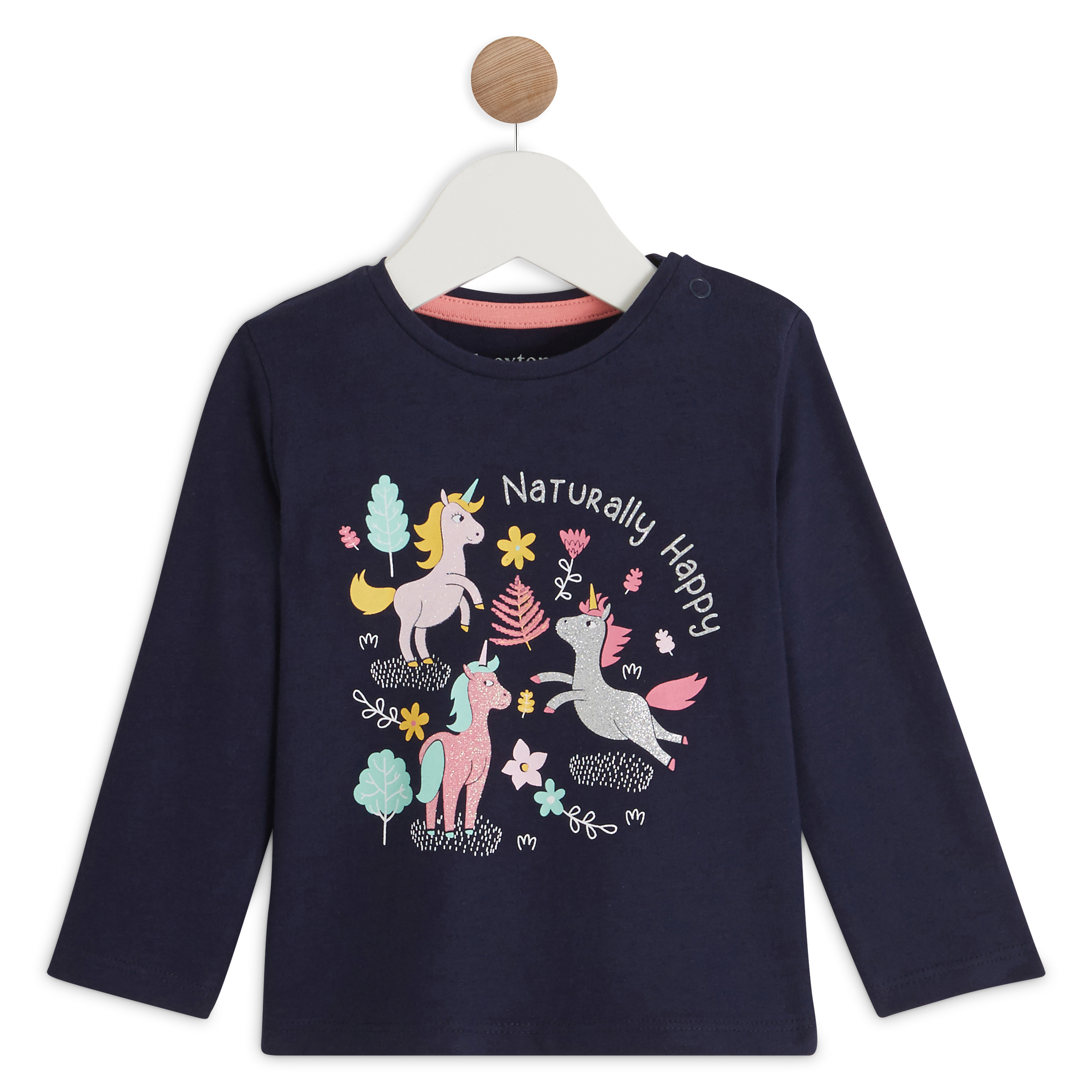 Maillot 4ème anniversaire enfants Licorne Fille 4 ans' T-shirt manches  longues Bébé