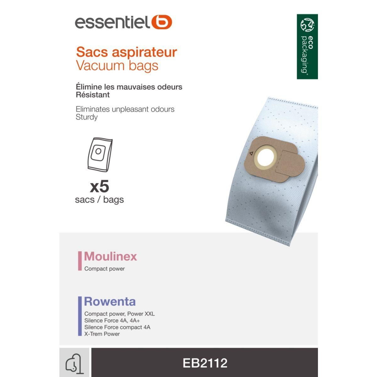 ESSENTIEL B Sac aspirateur EB2112 pas cher Auchan.fr