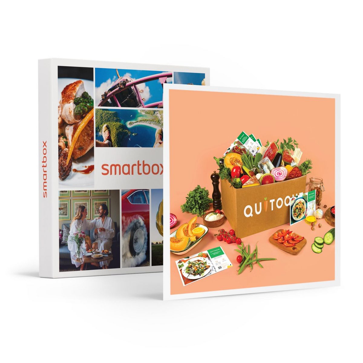 Smartbox 2 repas Quitoque au choix à cuisiner pour 2, livrés à domicile - Coffret Cadeau Gastronomie