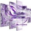 paris prix tableau 5 panneaux underwater harp wide violet