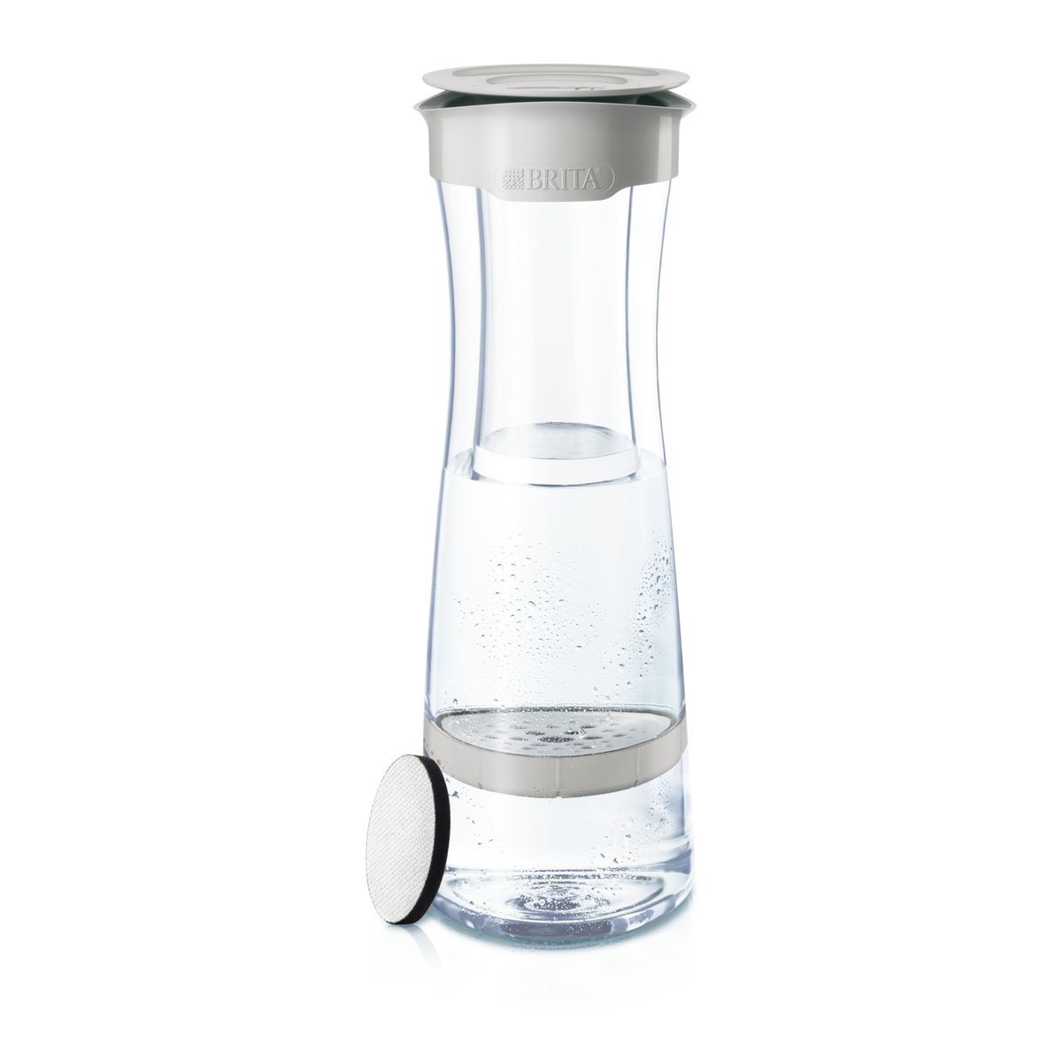 BRITA Bouteille filtrante gris pastel + 1 filtre MicroDisc inclus pas cher  