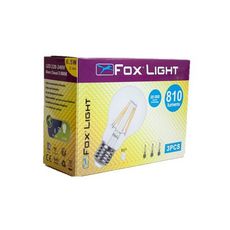 Ampoule LED-S19 Filament claire A60 - E27 - 6W - 360° - 3 000K - 810Lm - 3 pcs