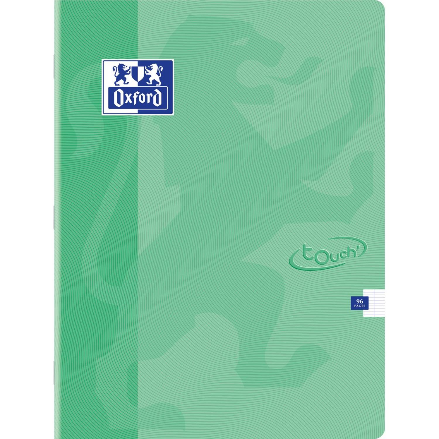 Oxford Touch cahier ft A4, 36 feuilles, ligné, couleurs assorties