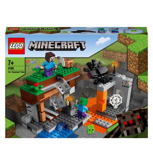 LEGO Minecraft 21166 - La mine abandonnée, Jouet de Construction Grotte des  Zombies, Inclus des Figurines de Steve et d'Araignées pas cher 