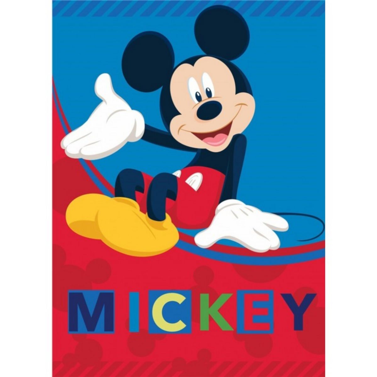 Couverture Mickey Mouse en flanelle douce, plaid Disney en peluche