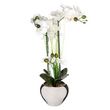  Plante Artificielle  Orchidée  53cm Argent