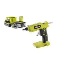 Pack RYOBI Pistolet à colle 18V OnePlus R18GLU-0 - 1 Batterie 2.5Ah - 1 Chargeur rapide RC18120-125