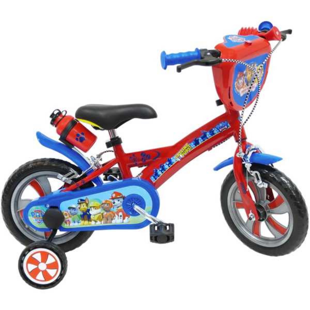 Nickelodeon Vélo 12  Garçon Licence  Pat Patrouille  pour enfant de 2 à 4 ans avec stabilisateurs à molettes