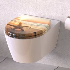 SCHÜTTE Siege de toilette avec fermeture en douceur SEA STAR imprime