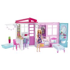BARBIE La maison à emporter + la poupée - Barbie
