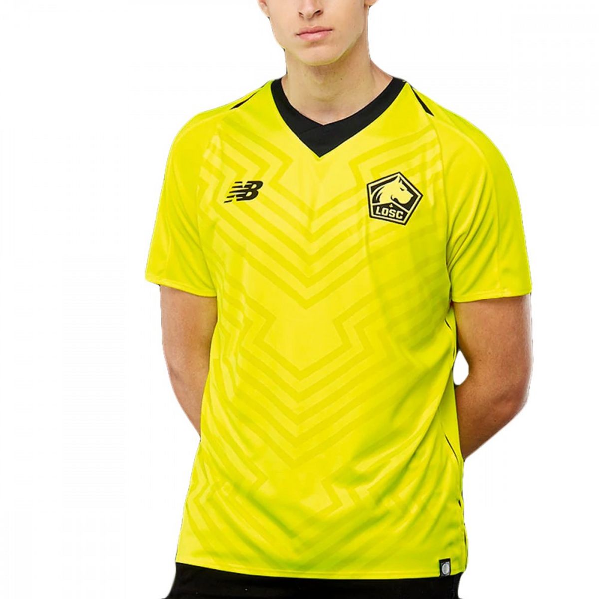 Maillot foot best sale jaune et noir