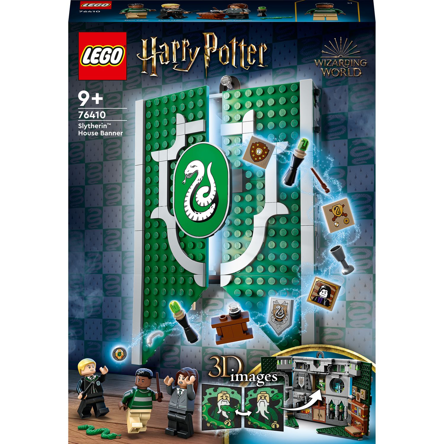 LEGO 76410 Harry Potter Le Blason de la Maison Serpentard: Jouet à  Construire à Poudlard, Décoration Murale, Collectionnez avec Minifigurine  de Draco Malfoy, Rendez Hommage à Votre Maison Préférée : : Jeux