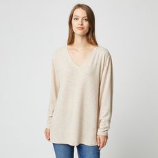 IN EXTENSO T-shirt manches longues beige grande taille femme (Beige )