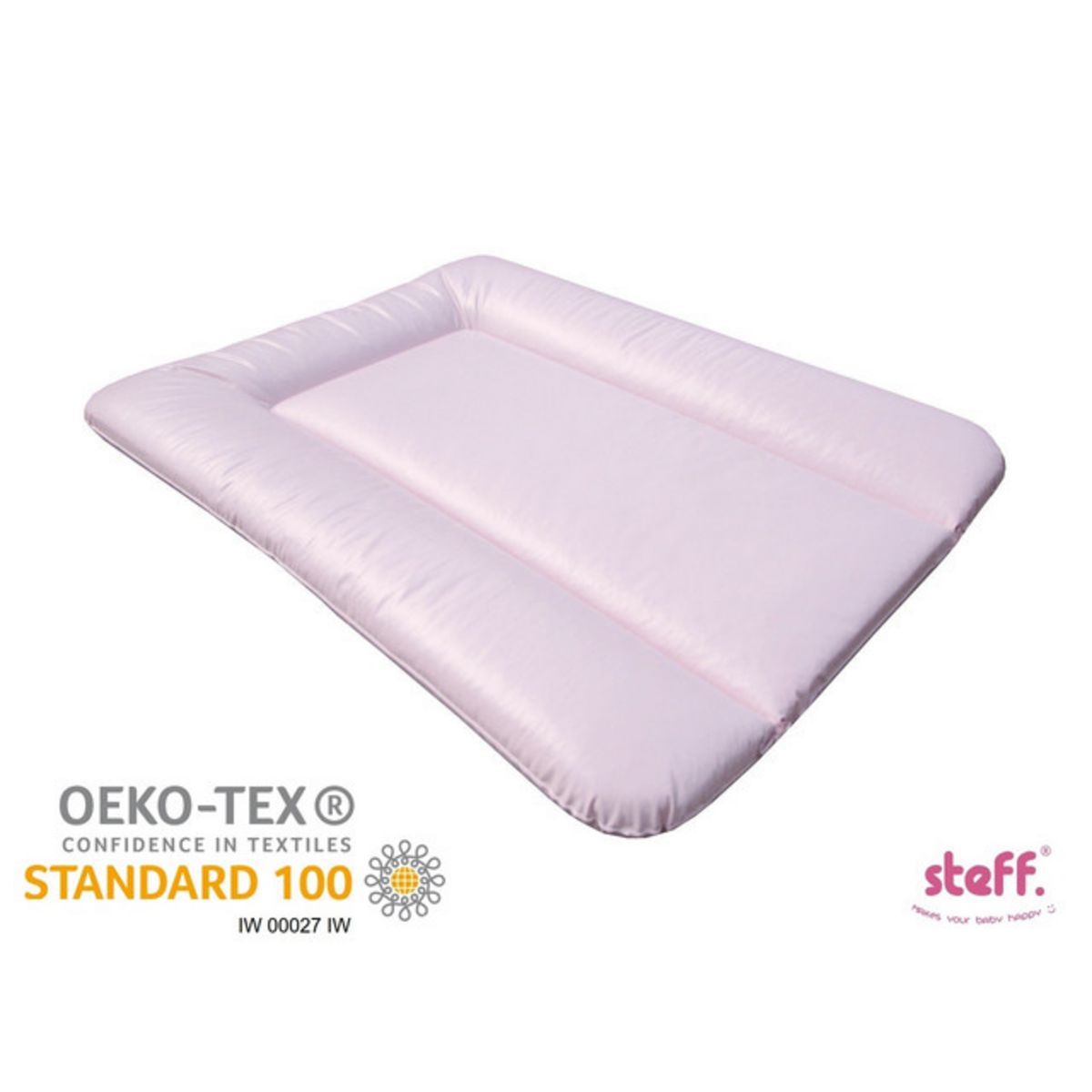  Steff - Matelas à langer - 70x50 cm - Rose - Label de qualité OEKO-TEX standard 100