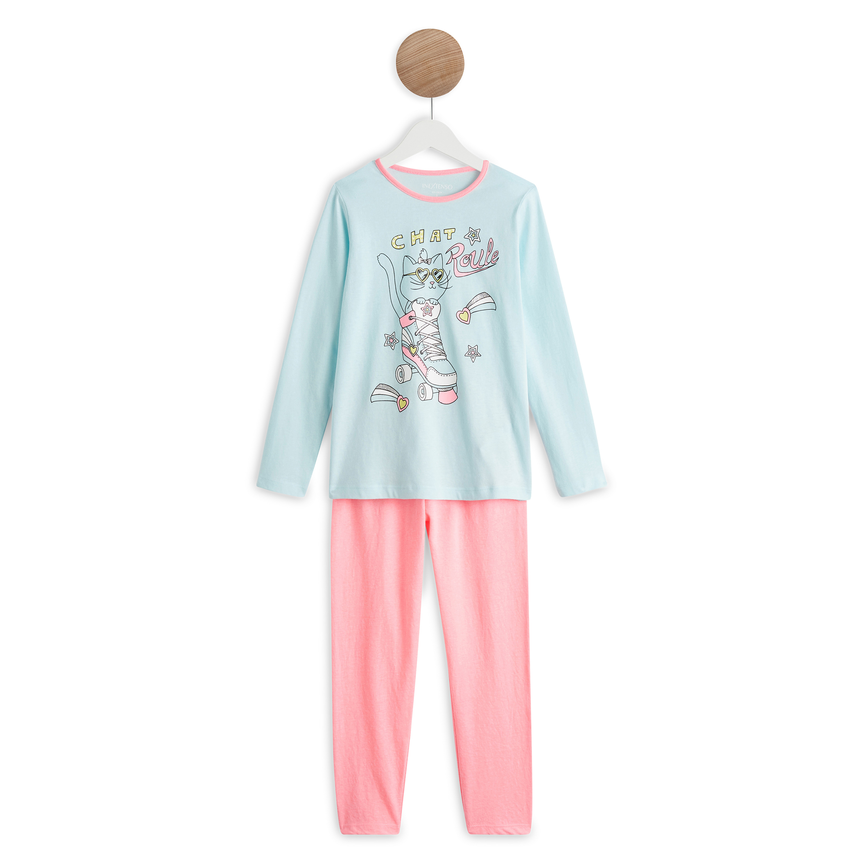 INEXTENSO Ensemble pyjama chat fille pas cher Auchan