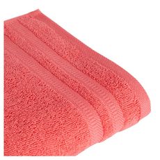 ACTUEL Drap de bain uni en coton 450 g/m² (Rose corail)