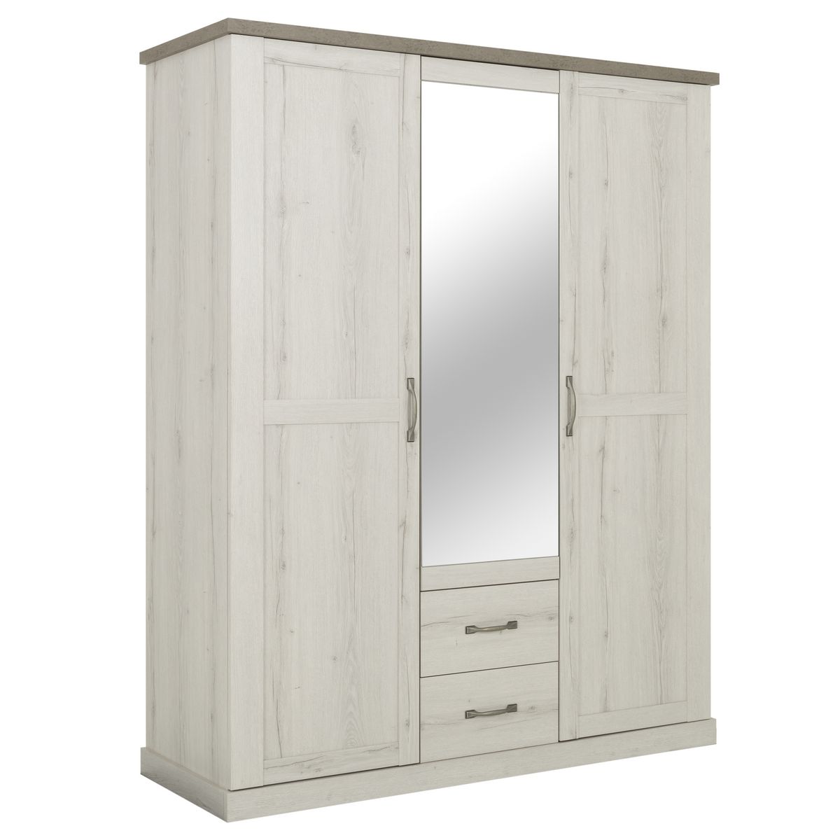 Armoire 3 portes 2 tiroirs L167xH209xP60cm GENEVE