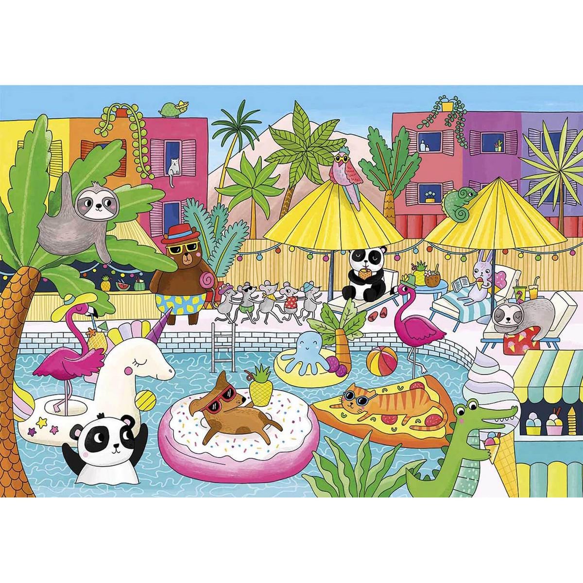 Gibsons Puzzle 100 pièces : Pool Party