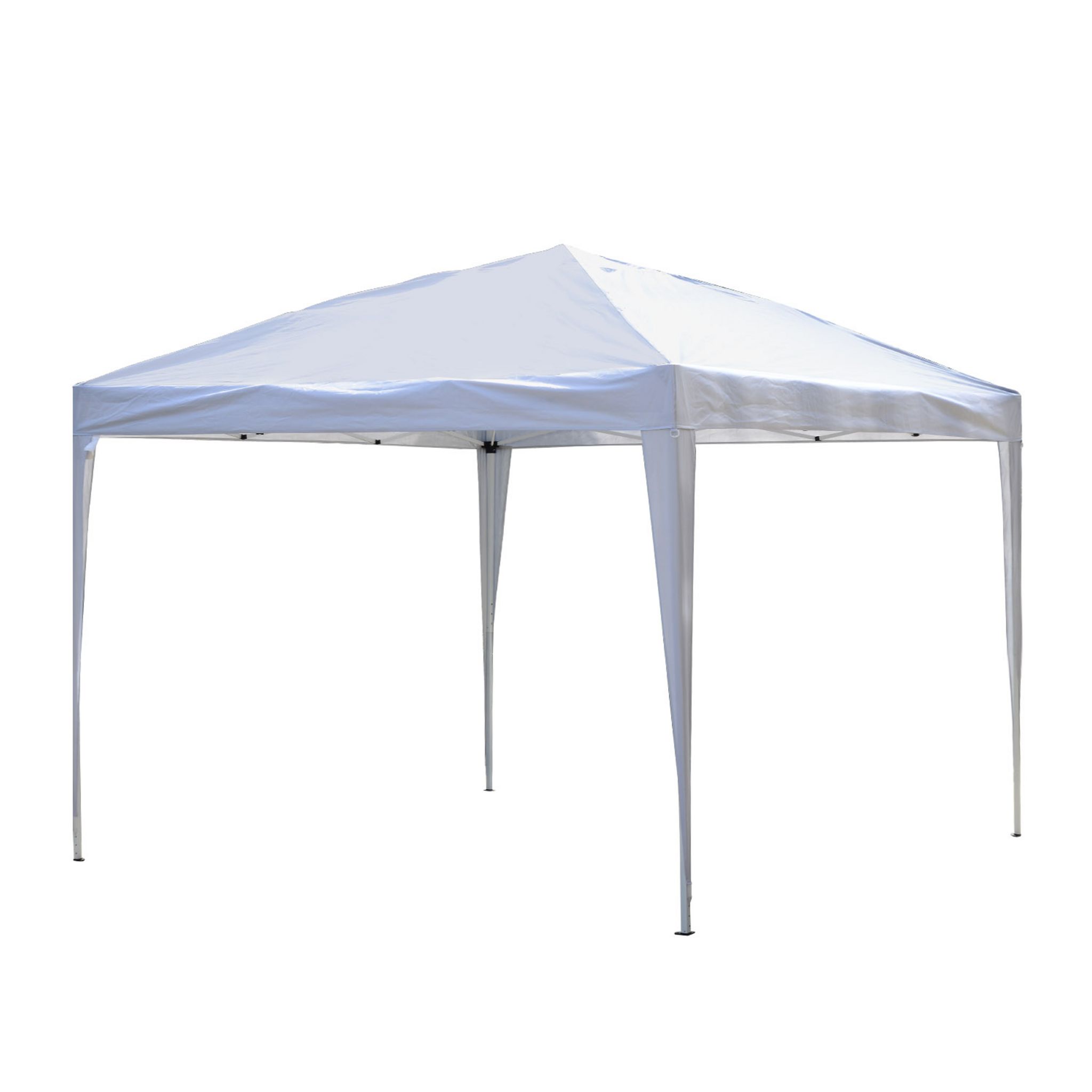 OUTSUNNY Tonnelle barnum de jardin pliant anti-UV + sac de transport acier  Oxford 3 x 3 x 2,55 m blanc pas cher 