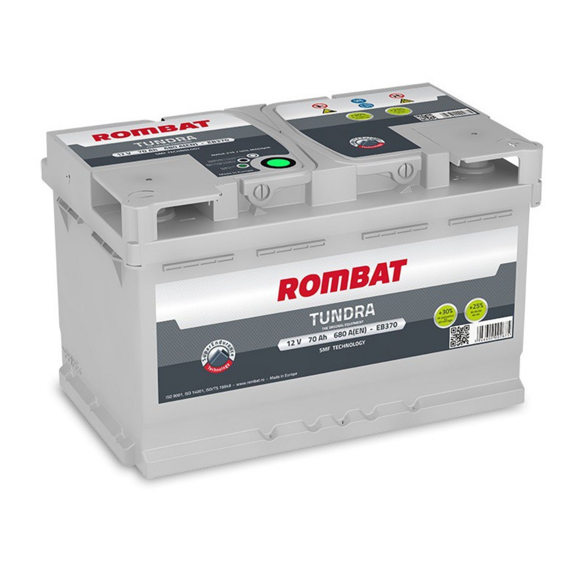 ROMBAT Batterie Rombat TUNDRA EB370 12V 70ah 680A pas cher 