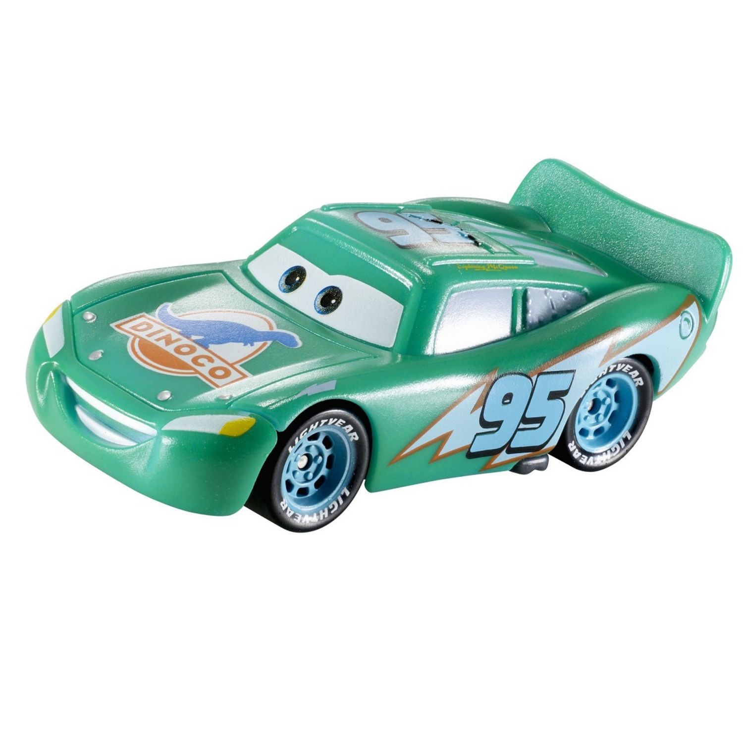 MATTEL Voiture Color Changers Dinoco / Flash Mc Queen verte - Cars pas cher  