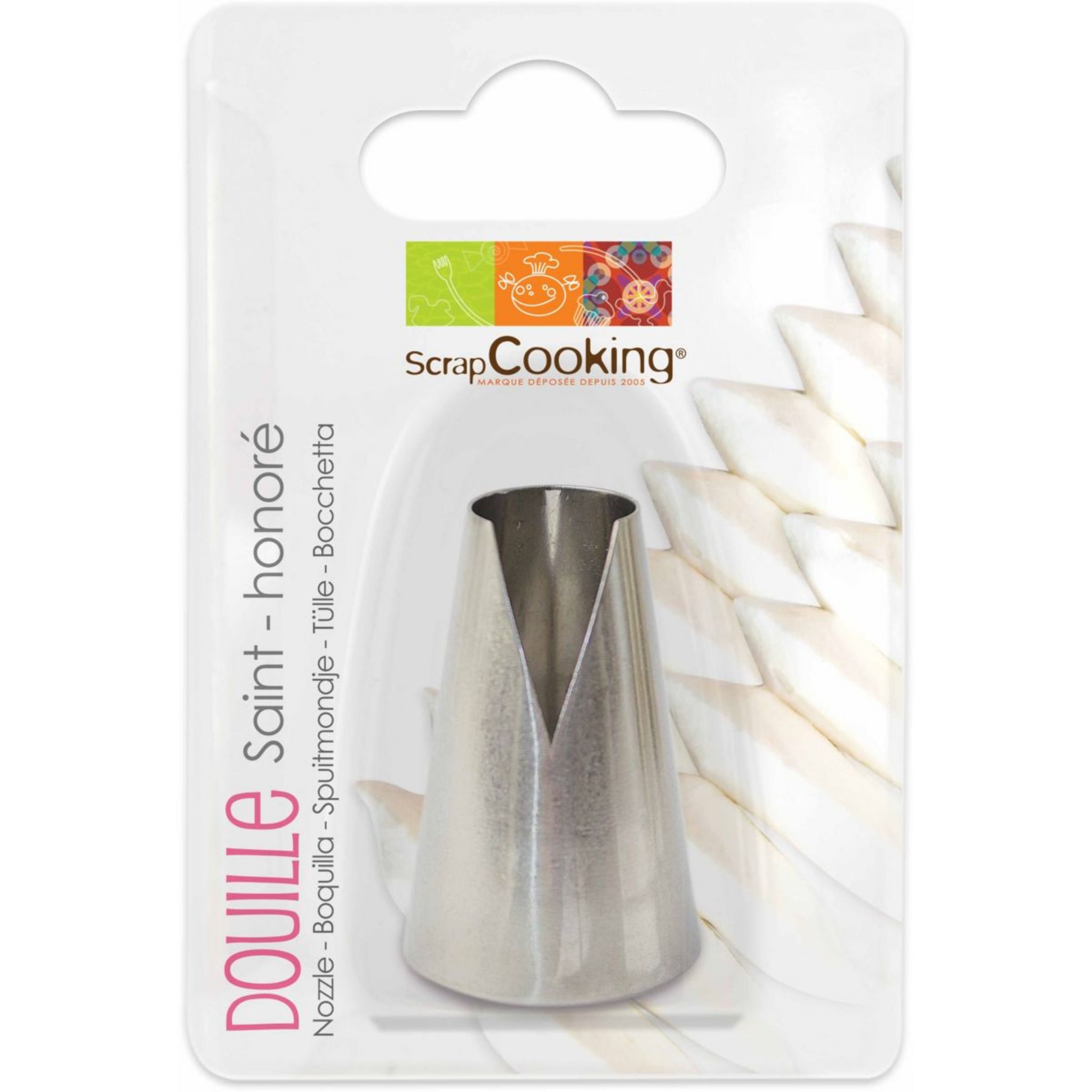 SCRAPCOOKING Douille à pâtisserie Saint honore en inox pas cher