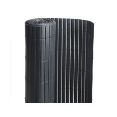 Canisse PVC double face Noir 3 m - 1 rouleau de 3 x 1,20 m - Jardideco
