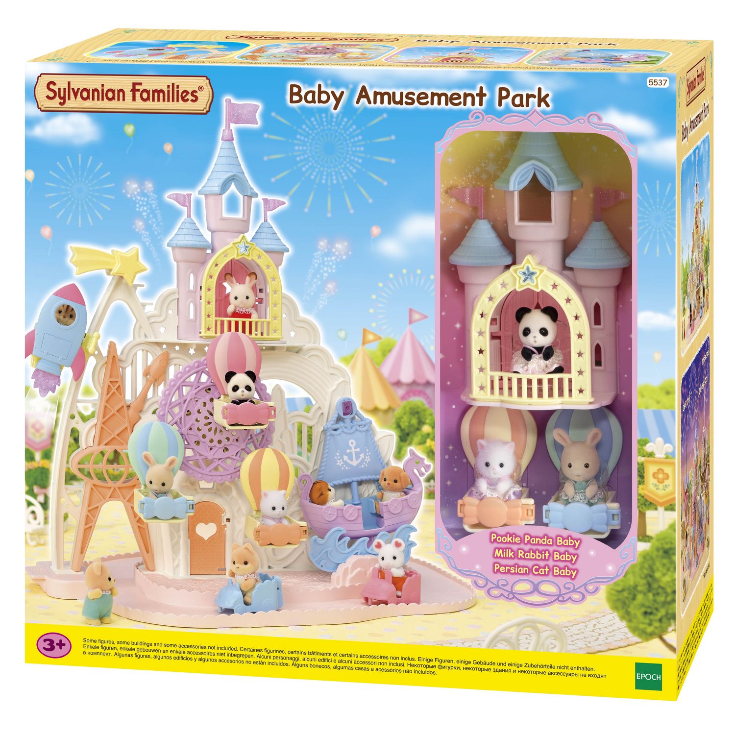 Sylvanian Families - Les Triplés Lapin Chocolat et Accessoires Puériculture