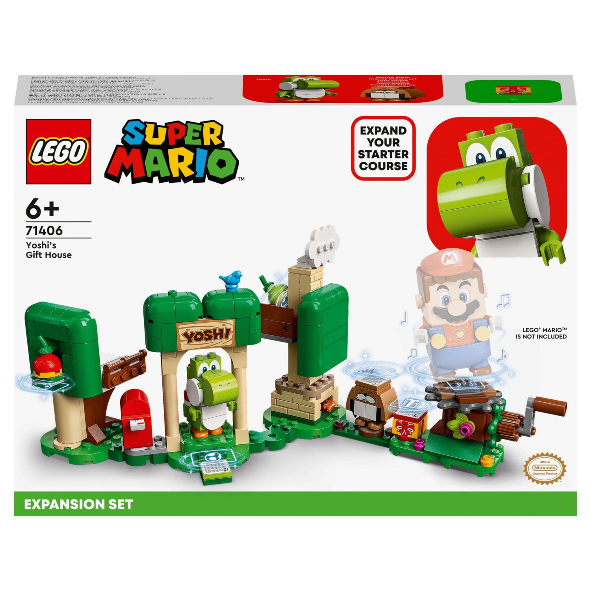 LEGO 71406 Super Mario Ensemble d'Extension La Maison Cadeau de Yoshi, Jouet  Super Mario, Figurine, avec Manège, Enfants 6 Ans - Cdiscount Jeux - Jouets