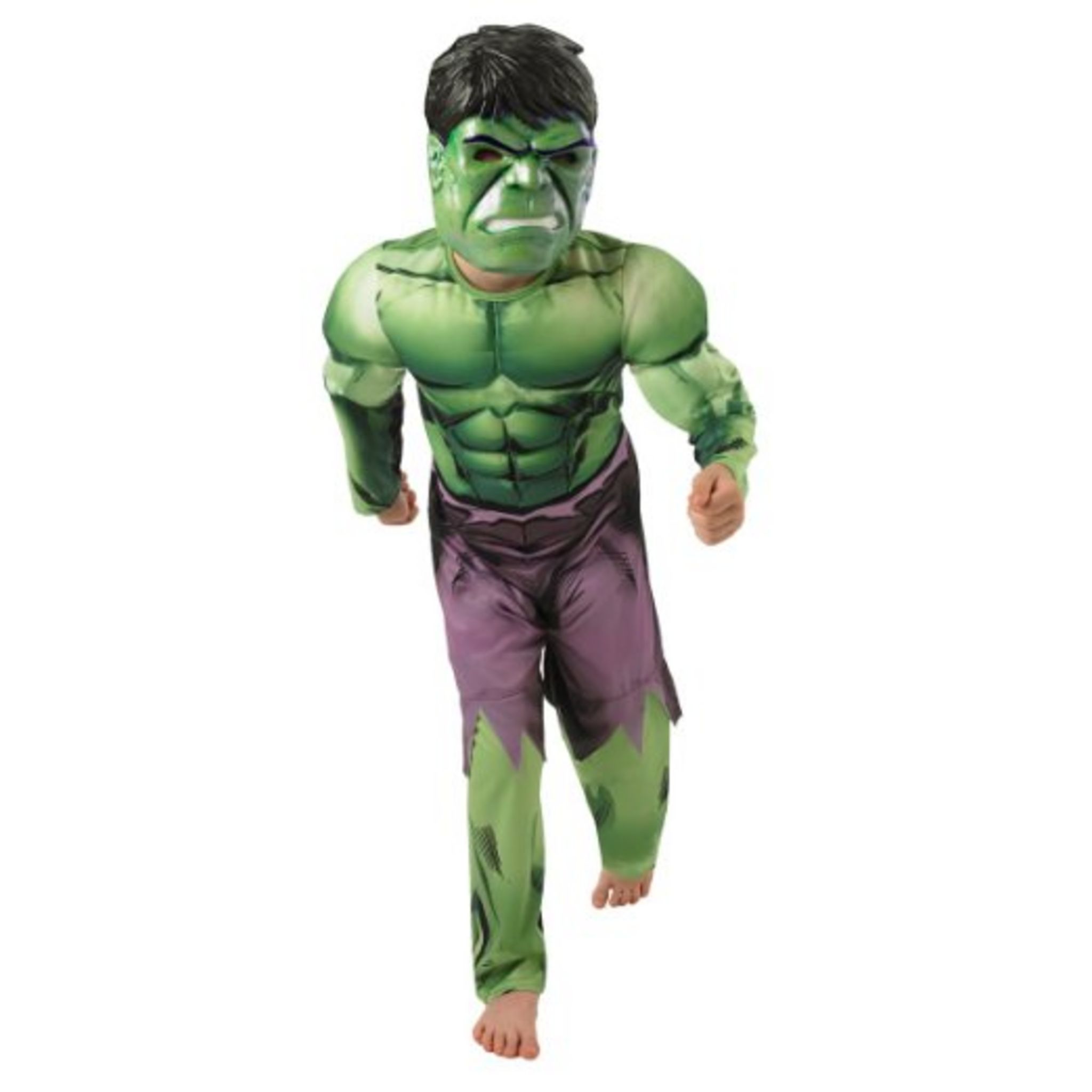 Déguisement Classique Hulk + Gants Géants Taille 7-8 ans