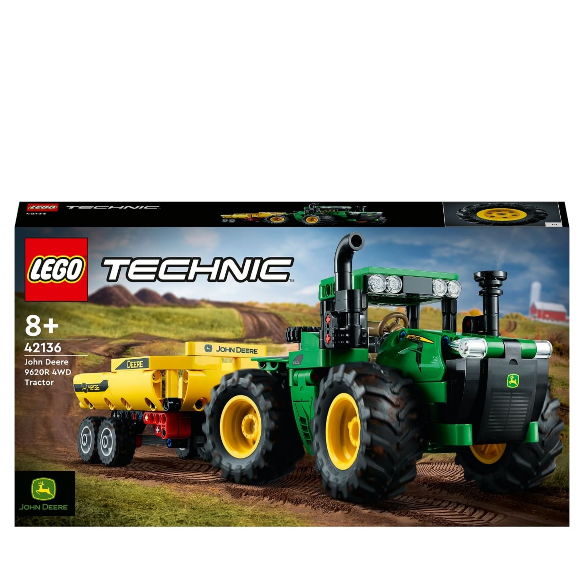 LEGO Technic 42136 Tracteur John Deere 9620R 4WD pas cher 