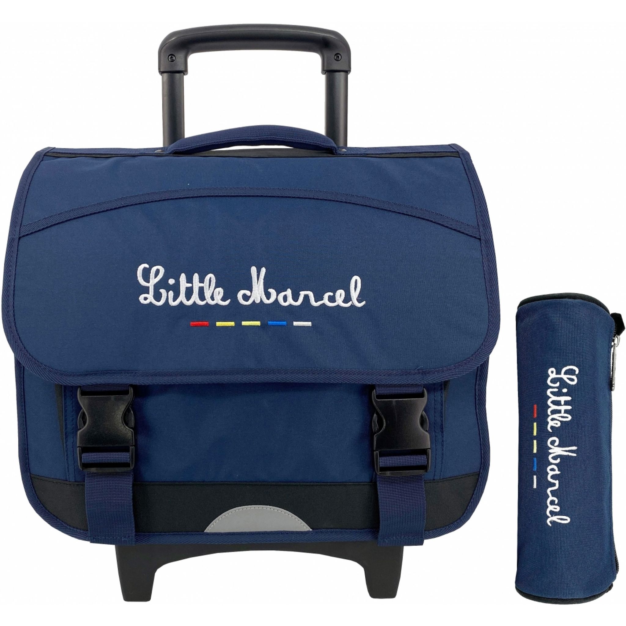 Little Marcel Cartable Scolaire roulettes trousse offerte