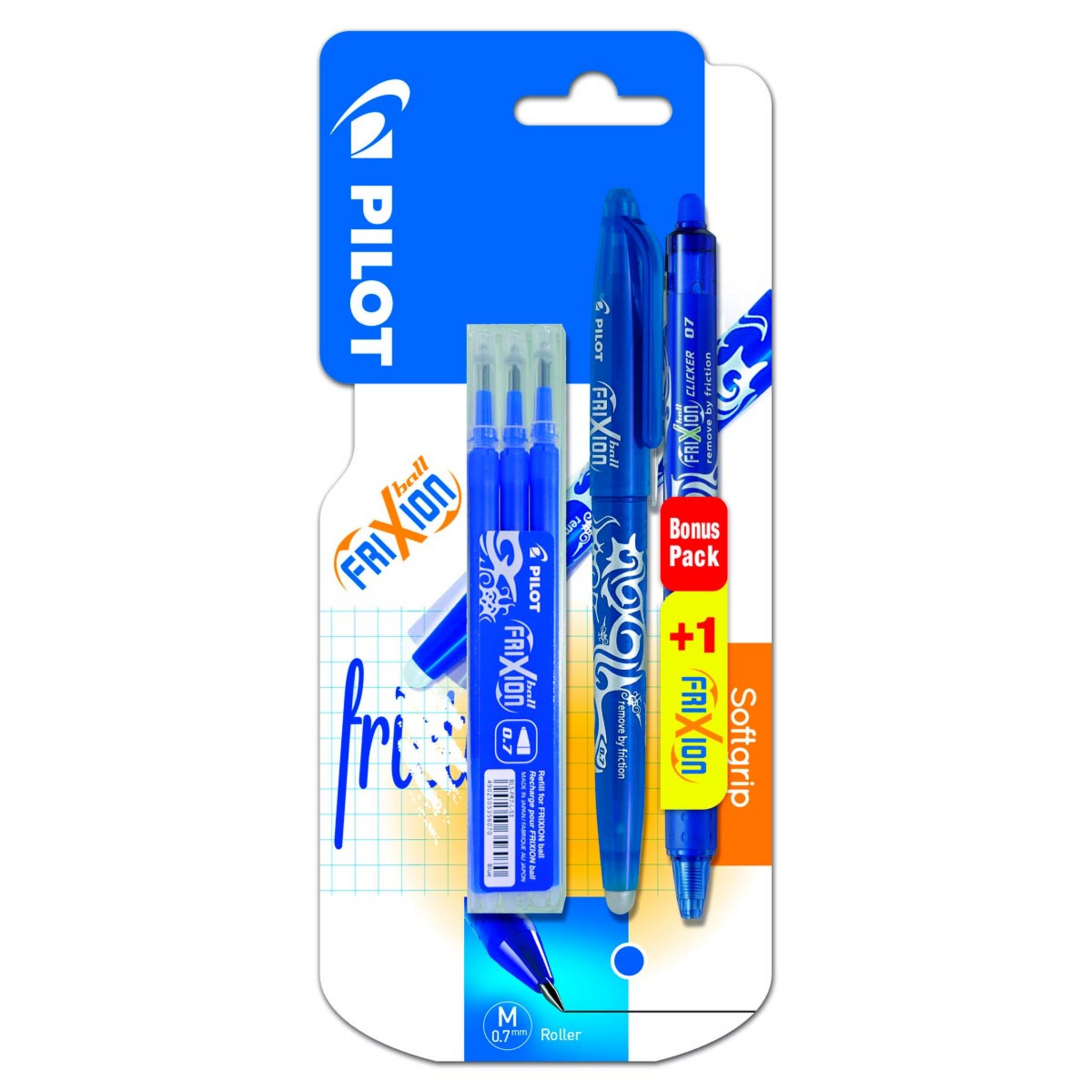 Stylo Frixion Ball Moyen Bleu + 1 Etui De 3 Recharges au meilleur