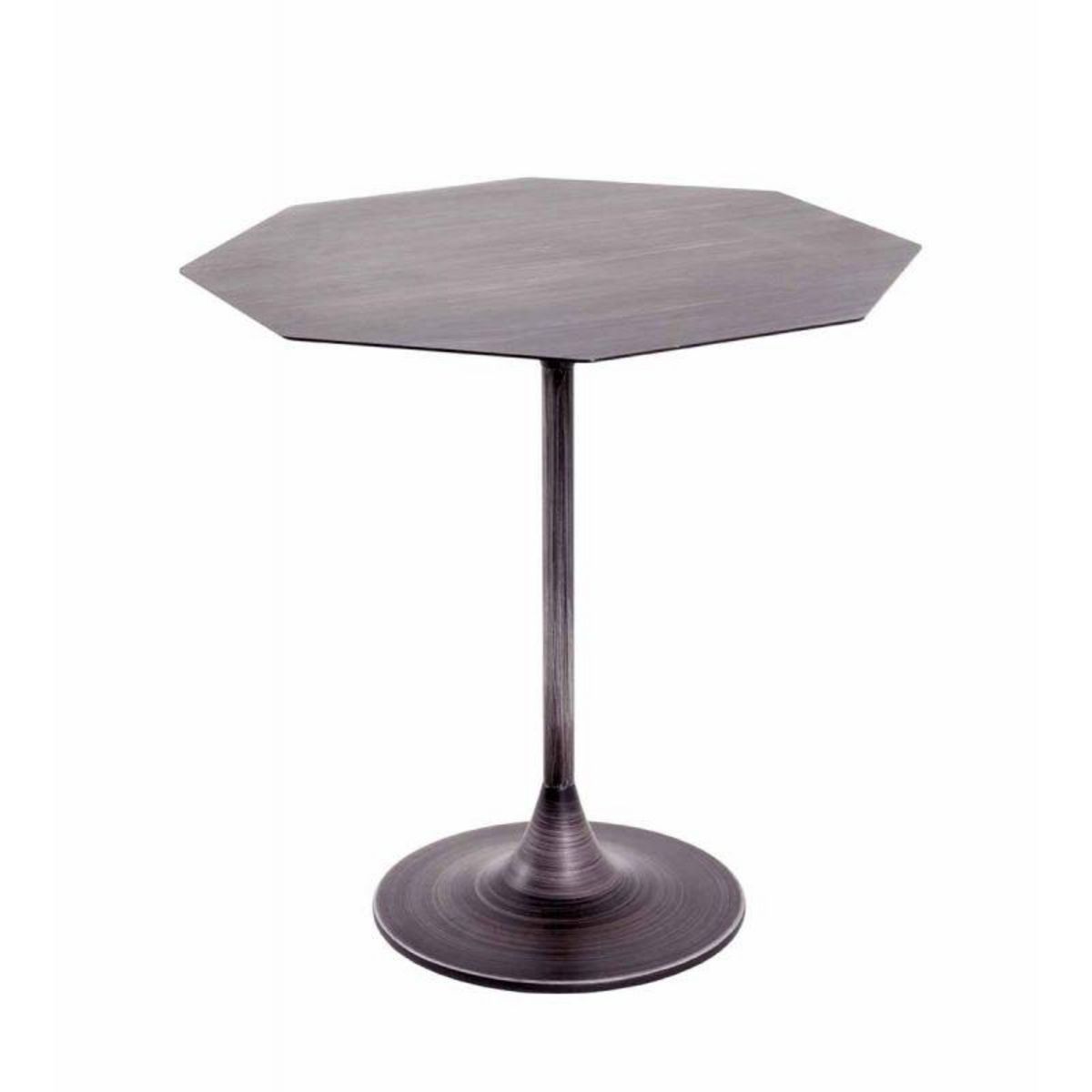Paris Prix Table d'Appoint Design  Flavie  47cm Noir