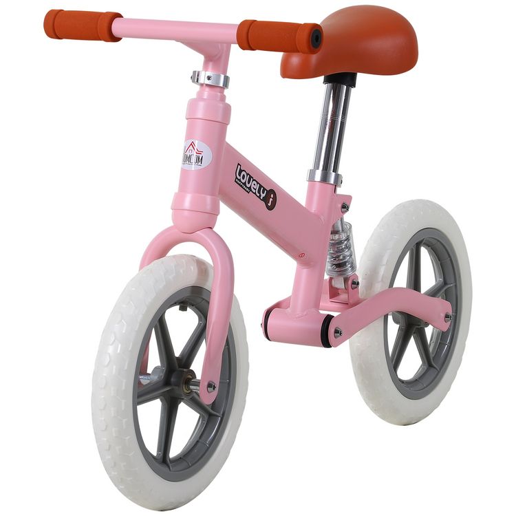 HOMCOM Draisienne enfant 3-5 ans hauteur selle et guidon réglable