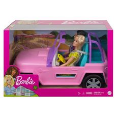 BARBIE Véhicule 4X4 + 2 poupées Barbie