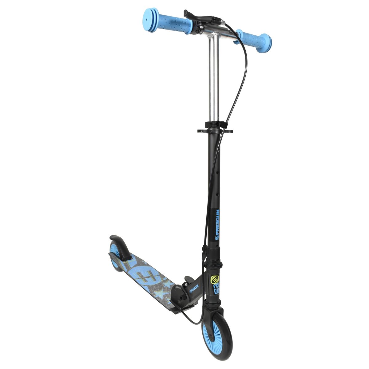 Templar Trottinette pliable et ajustable Freegun Bleue pas cher