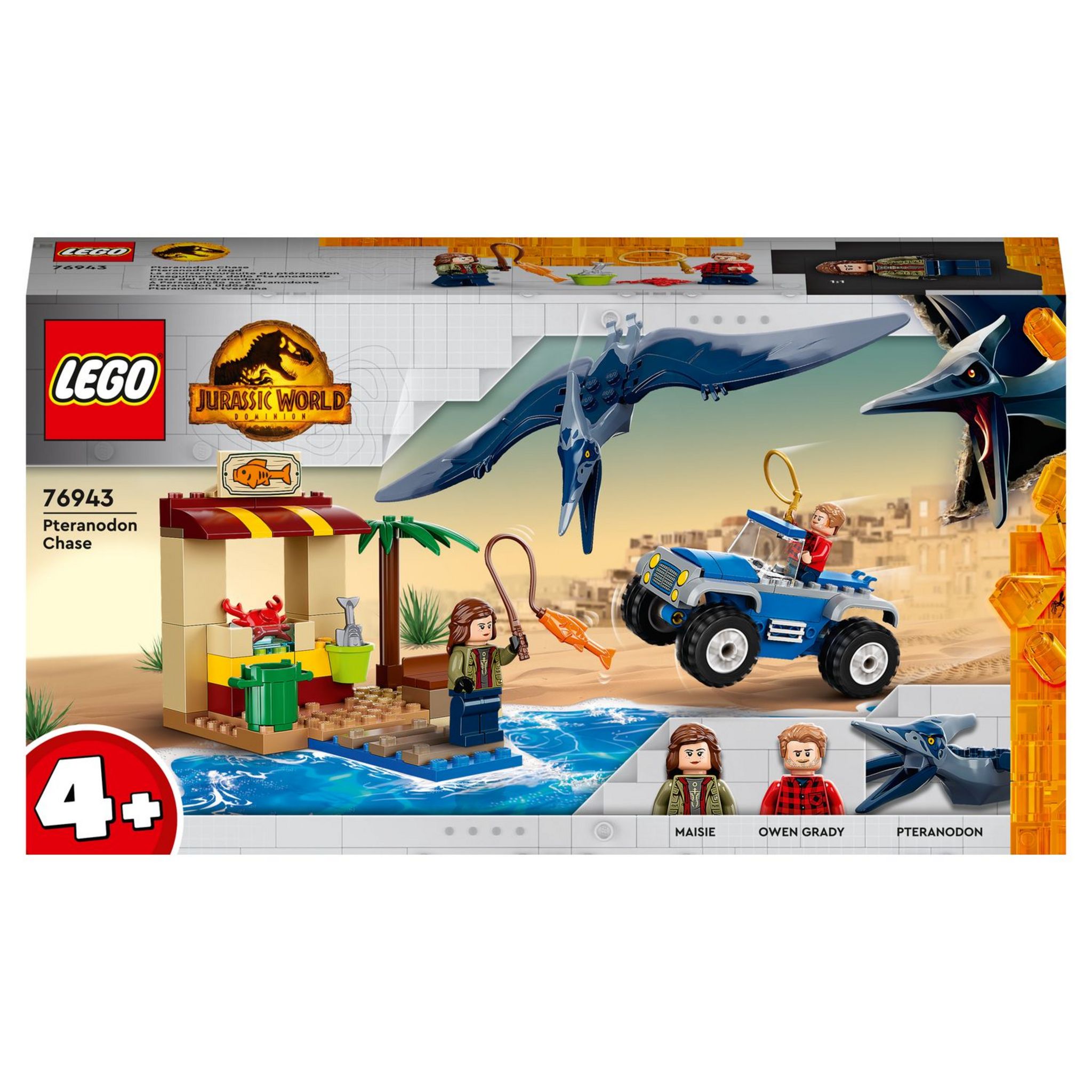 LEGO 76958 Jurassic Park LEmbuscade du Dilophosaure, Jouet Dinosaur