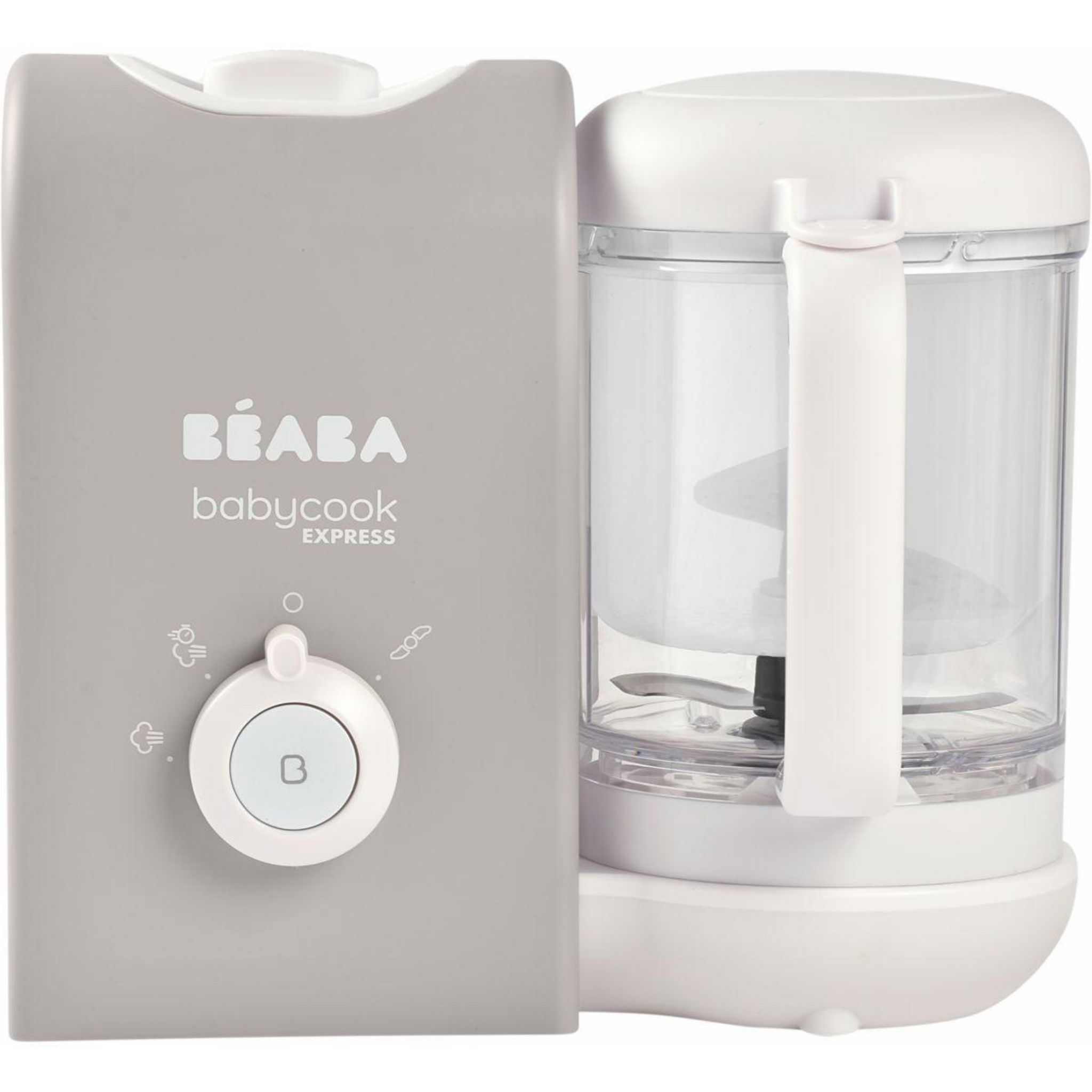 BEABA Robot Bébé Babycook Duo Blanc & Argent - Cuiseur mixeur bébé - Achat  moins cher