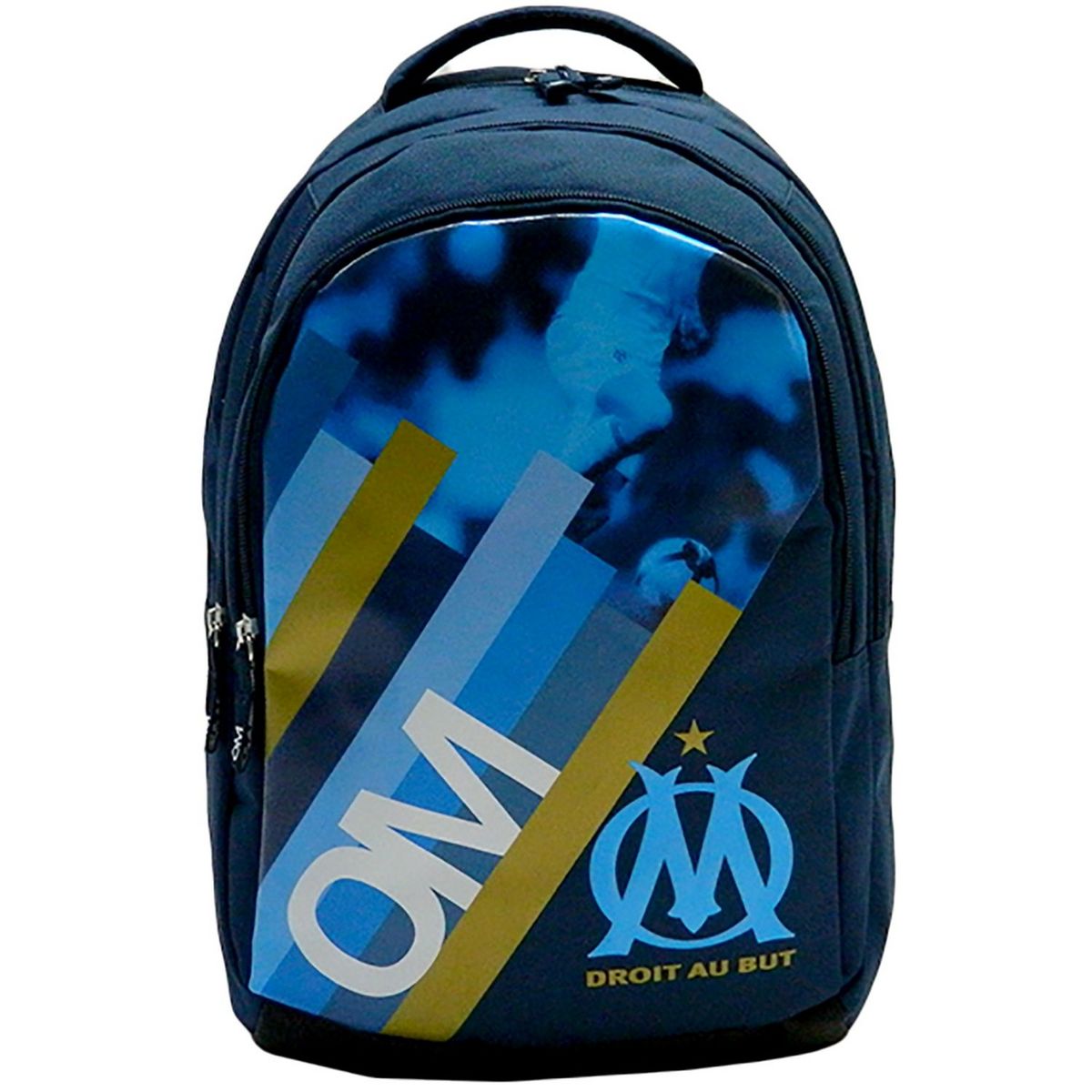 Sac dos 2 compartiments OLYMPIQUE DE MARSEILLE Football bleu pas