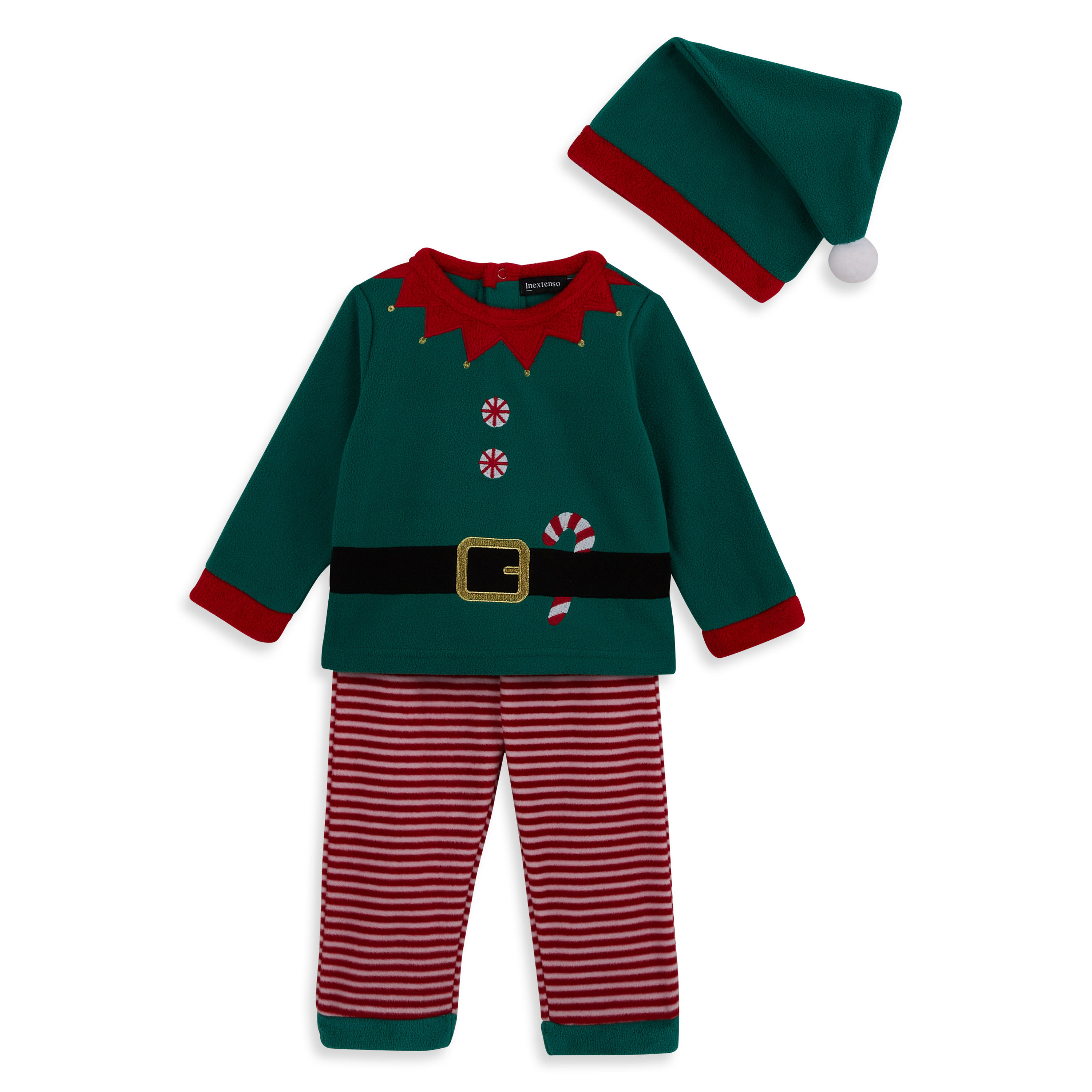 INEXTENSO Ensemble lutin de noël bébé fille pas cher 