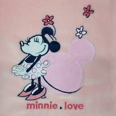 DISNEY Couverture  bi-matiere 75x100cm Minnie Confettis