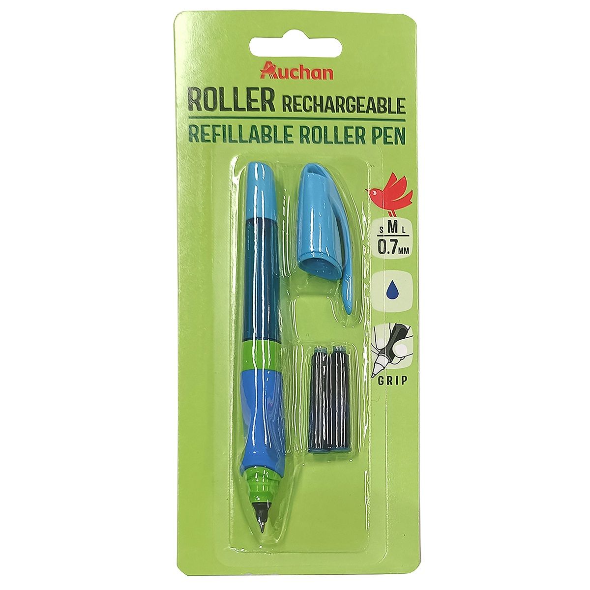 Stylo roller à cartouche pointe moyenne 0,7mm