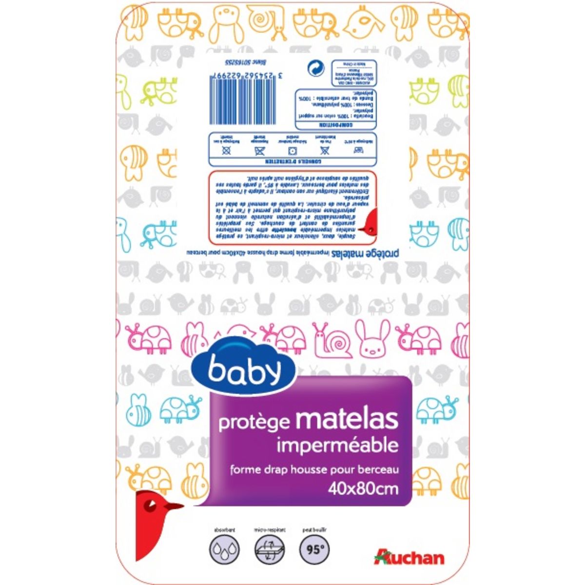 Auchan Protege Matelas Bebe Impermeable Microrespirant Pas Cher A Prix Auchan