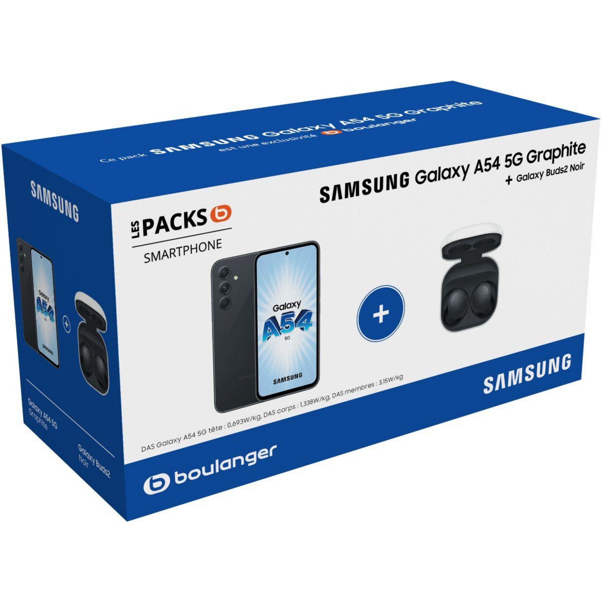 Samsung Smartphone Pack A54 5G Graphite + Ecouteur Buds2 pas cher